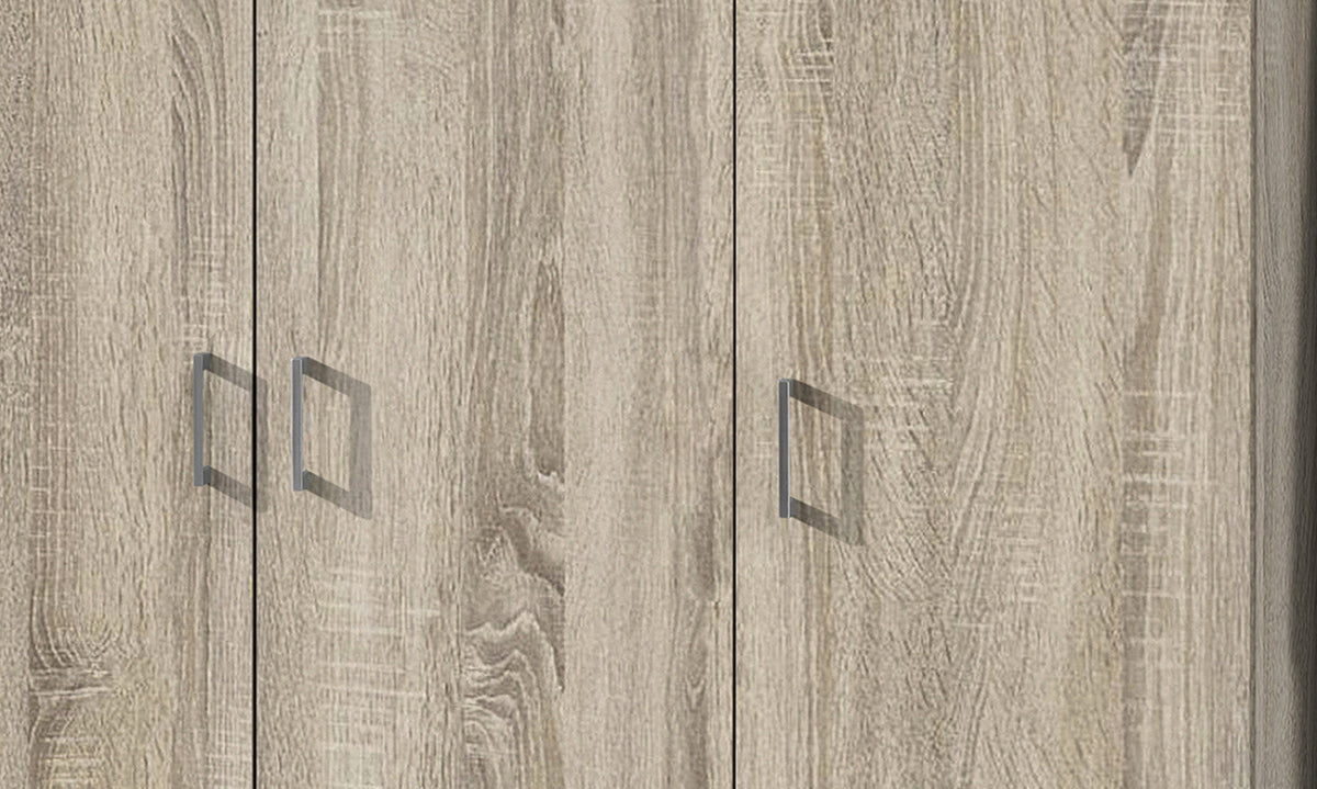 Armoire de rangement Ray – Sonoma, 3 portes – 120 × 180 cm – vue 4