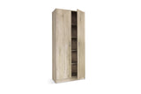 Armoire de rangement Ray – Sonoma, 2 portes – 80 × 180 cm – vue principale