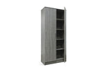 Armoire de rangement Ray – Chêne gris, 2 portes – 80 × 180 cm – vue principale