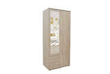 Armoire Marc – Sonoma, 2 portes – 80 × 185 cm – vue 5