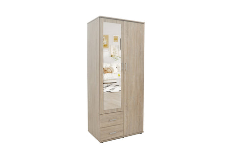 Armoire Marc – Sonoma, 2 portes – 80 × 185 cm – vue principale
