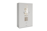 Armoire Marc – Blanc, 3 portes – 120 × 185 cm – vue 3