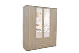 Armoire Marc – Sonoma, 4 portes – 160 × 185 cm – vue 3