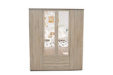 Armoire Marc – Sonoma, 4 portes – 160 × 185 cm – vue principale