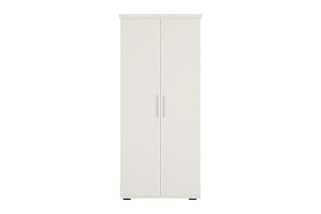 Armoire Mike – Blanc, 2 portes – 80 × 183 cm – vue principale