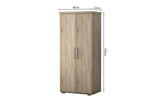 Armoire Mike – Sonoma, 2 portes – 80 × 183 cm – vue 5