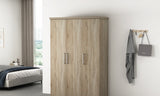 Armoire Mike – Sonoma, 3 portes – 120 × 183 cm – vue 2