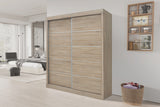 Armoire Mike – 2 portes coulissantes sonoma
