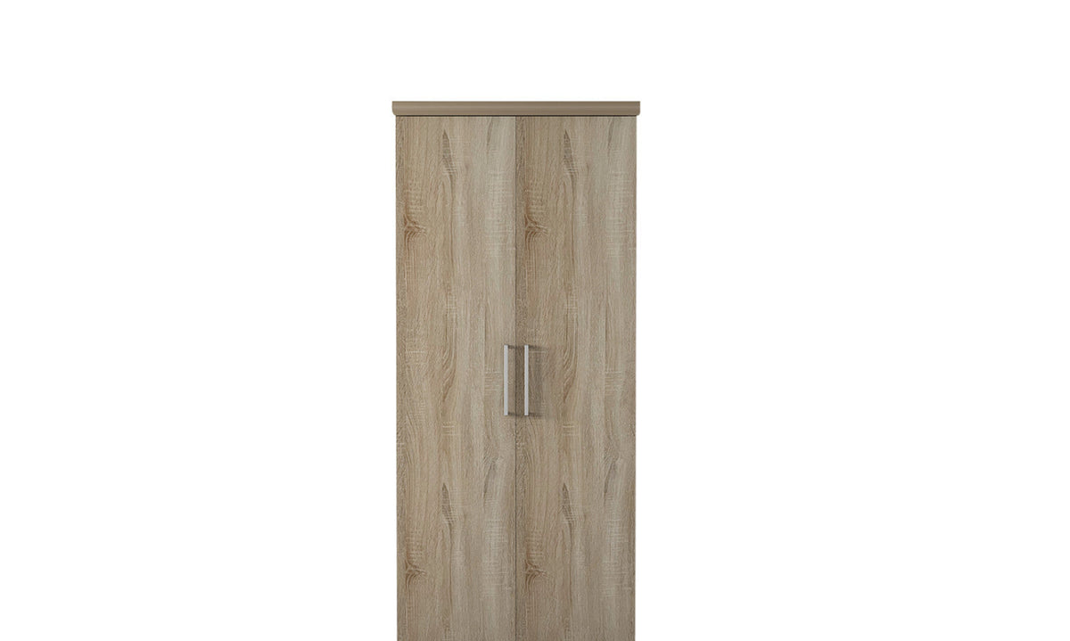 Armoire Mike – Sonoma, 2 portes – 80 × 183 cm – vue principale