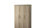 Armoire Mike – Sonoma, 3 portes – 120 × 183 cm – vue 3