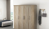 Armoire Mike – Sonoma, 4 portes – 160 × 183 cm – vue 2