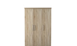 Armoire Mike – Sonoma, 3 portes – 120 × 183 cm – vue principale