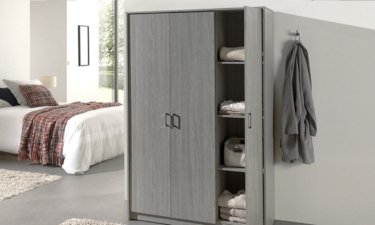 Armoire Ray – Chêne gris – vue 2