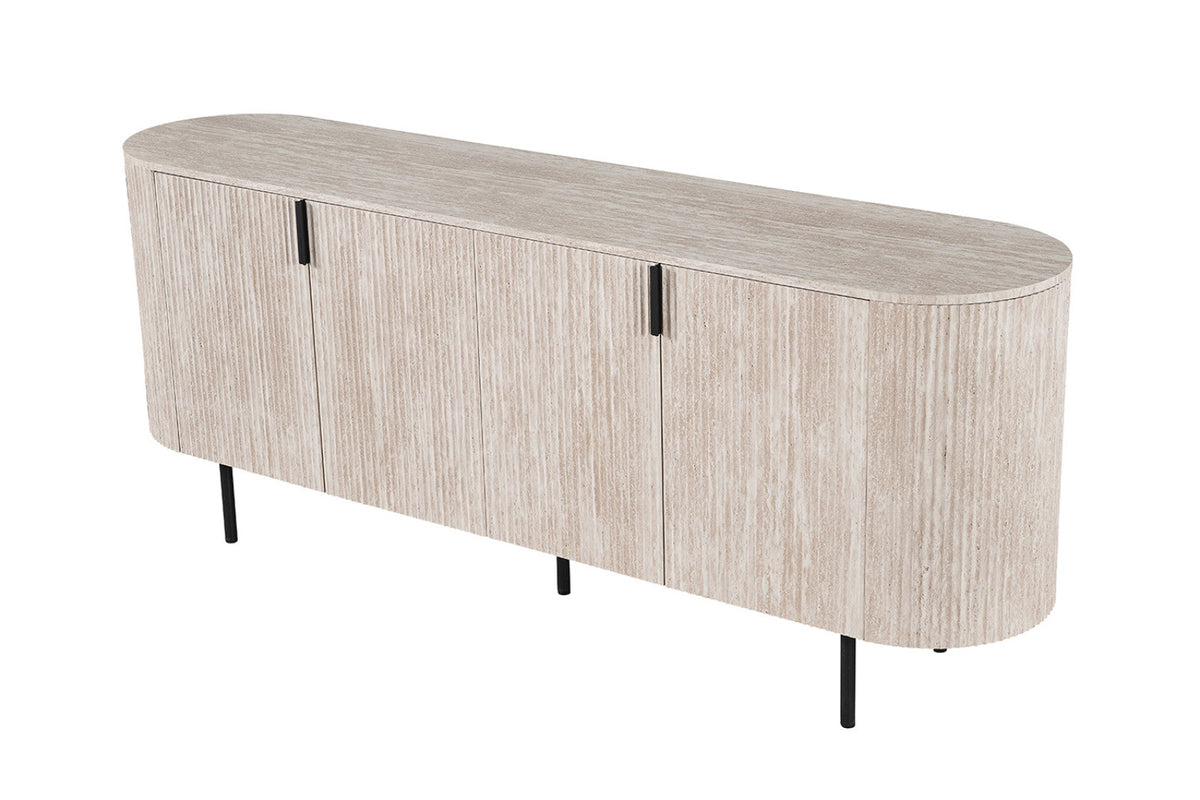 Bahut Lagos – Travertin beige – vue 4