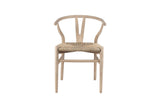 Chaise Bart – bois d'orme avec assisse tissé monté