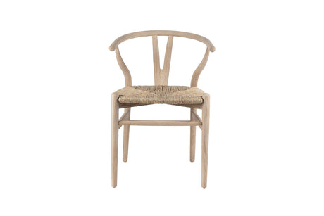 Chaise Bart – bois d'orme avec assisse tissé monté