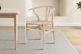 Chaise Bart – bois d'orme avec assisse tissé monté