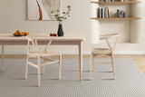 Chaise Bart – bois d'orme avec assisse tissé monté