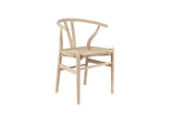 Chaise Bart – bois d'orme avec assisse tissé monté