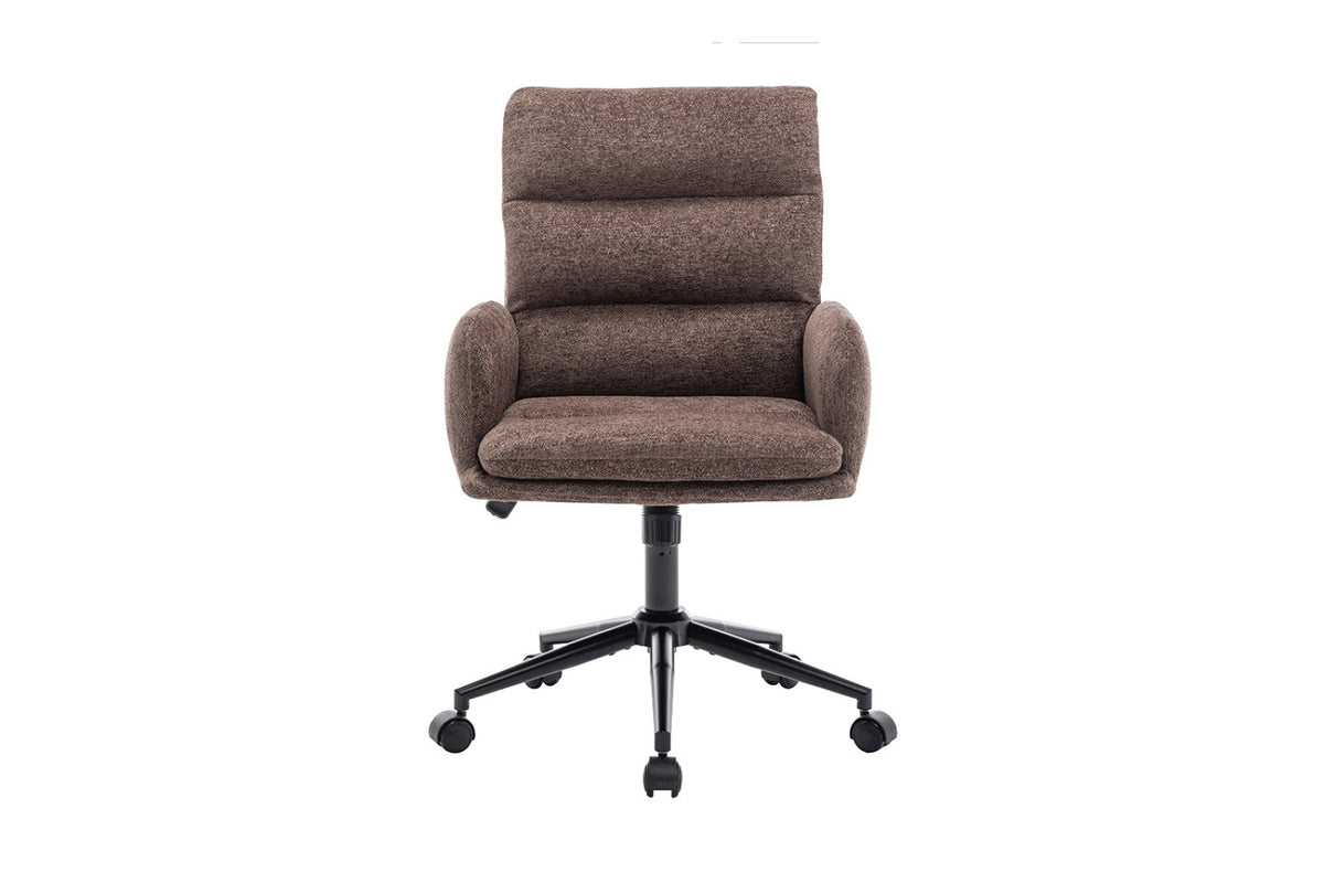 Chaise de bureau Aimé – Brun – vue principale