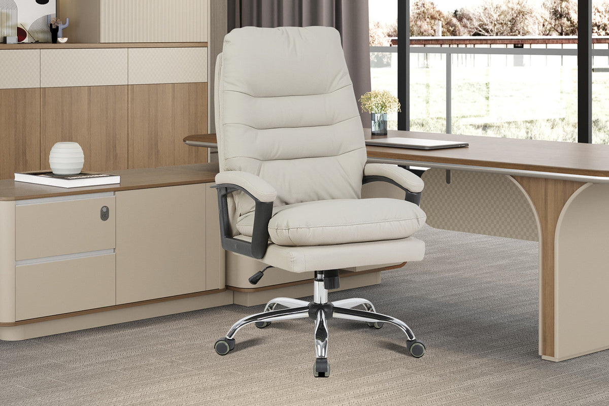Chaise de bureau Daniel – Beige – vue 2
