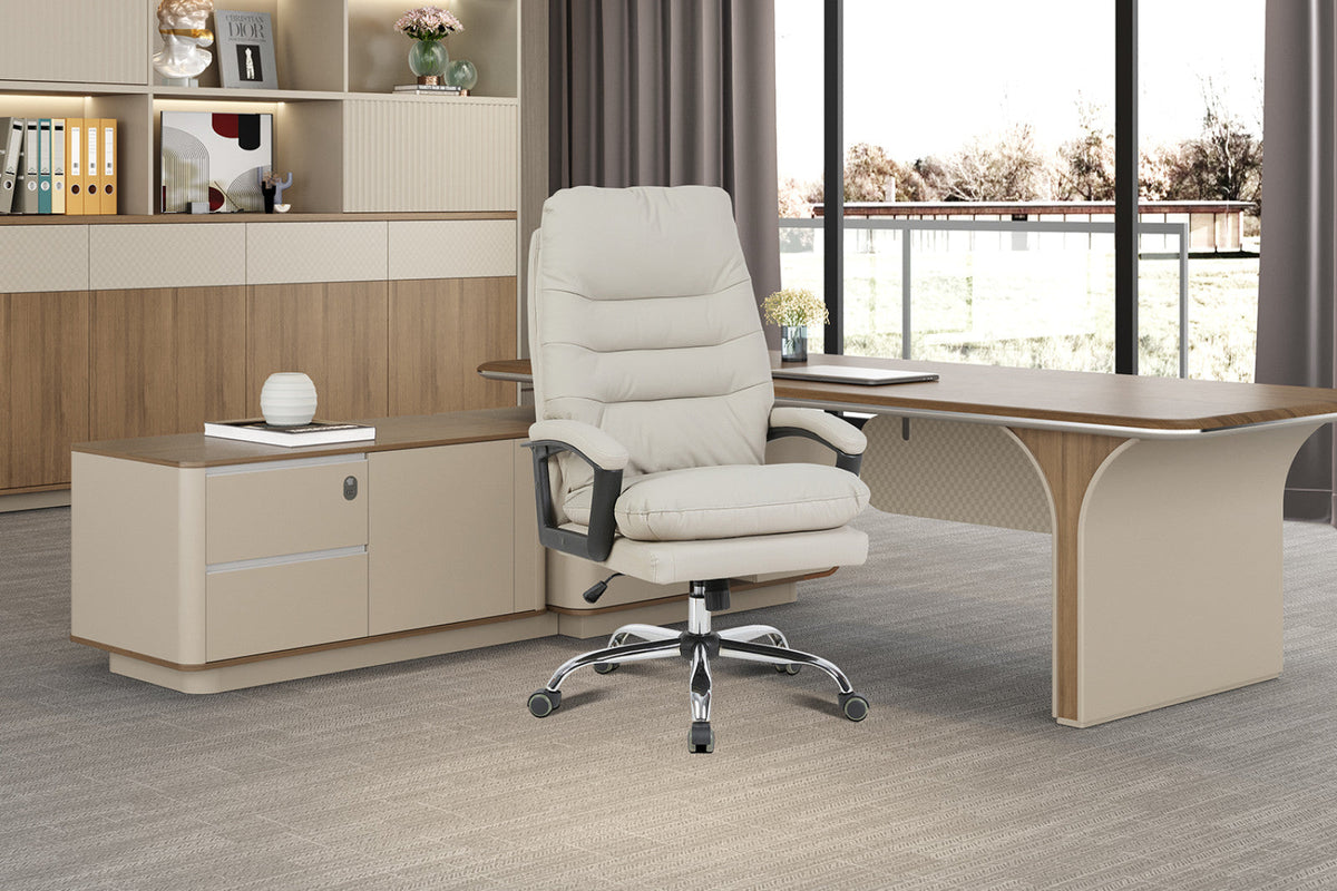 Chaise de bureau Daniel – Beige – vue 3