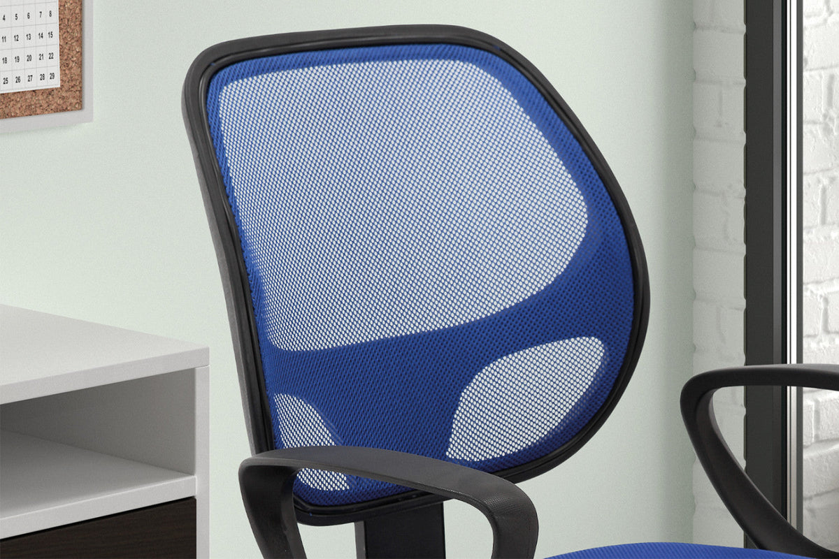Chaise de bureau Hippa – Bleu – vue 5