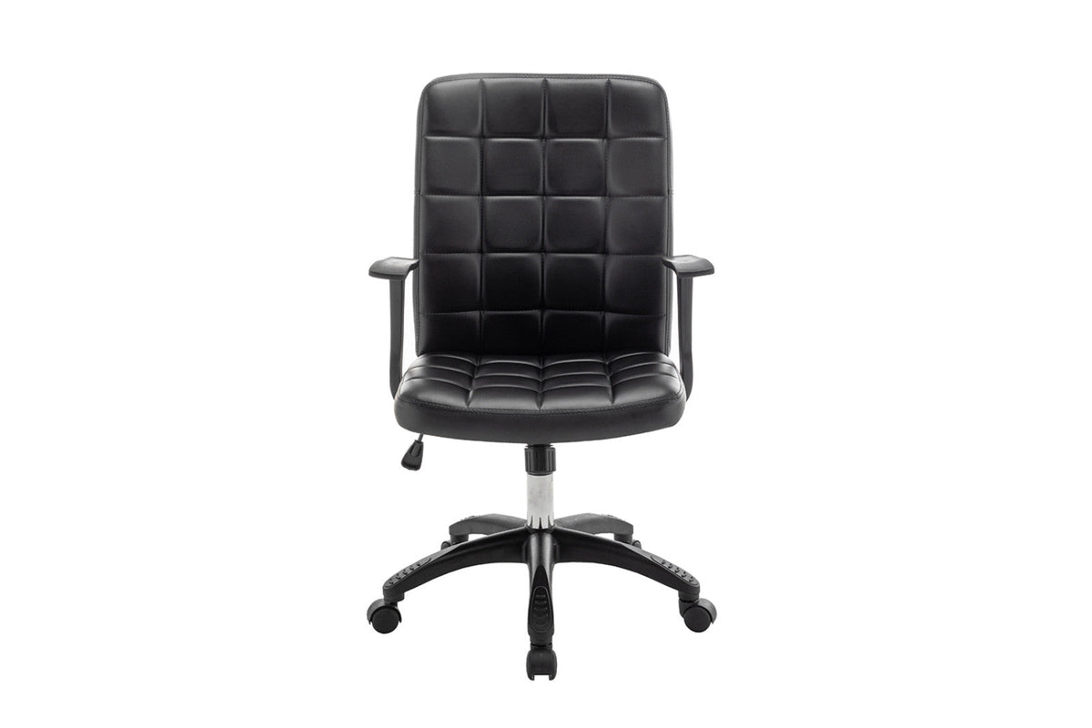 Chaise de bureau Luka – Noir – vue principale