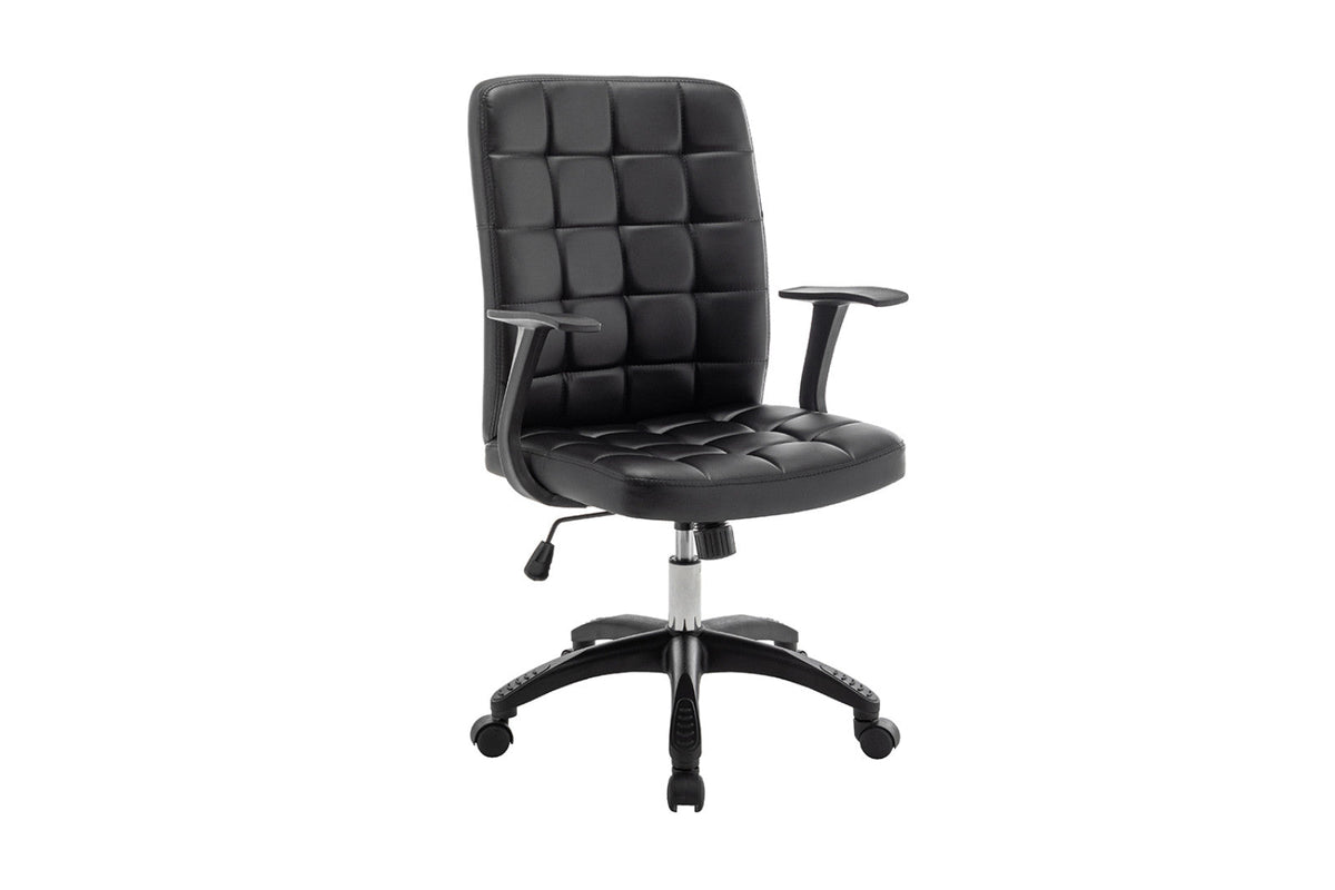 Chaise de bureau Luka – Noir – vue 3