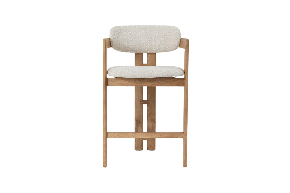 Chaise de comptoir Camille – Frêne naturel – vue principale