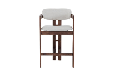 Chaise de comptoir Camille – Frêne noyer – vue principale