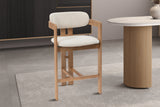 Chaise de comptoir Camille – Frêne naturel – vue 3