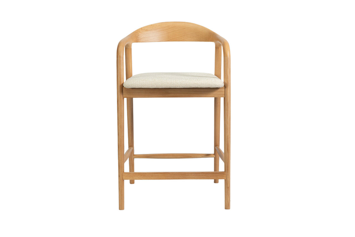 Chaise de comptoir Claire – Frêne naturel – vue principale