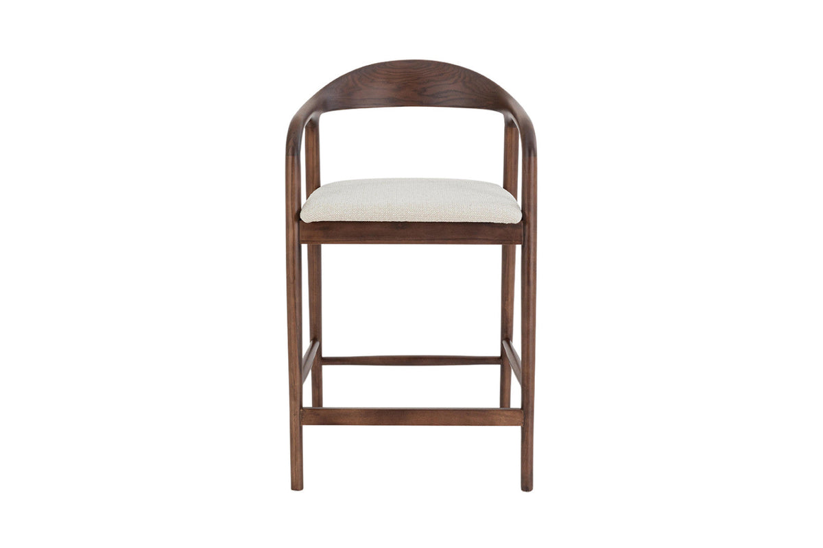 Chaise de comptoir Claire – Frêne noyer – vue principale