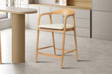 Chaise de comptoir Claire – Frêne naturel – vue 3