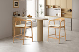 Chaise de comptoir Claire – Frêne naturel – vue 4