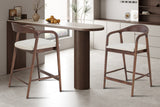 Chaise de comptoir Claire – Frêne noyer – vue 2