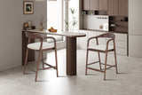 Chaise de comptoir Claire – Frêne noyer – vue 4