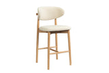 Chaise de comptoir Clara – Frêne naturel – vue 5