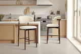 Chaise de comptoir Clara – Frêne noyer – vue 4