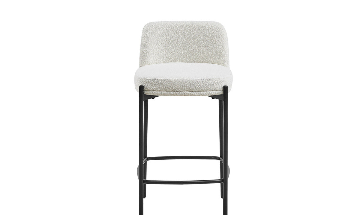 Chaise de comptoir Ella – blanc