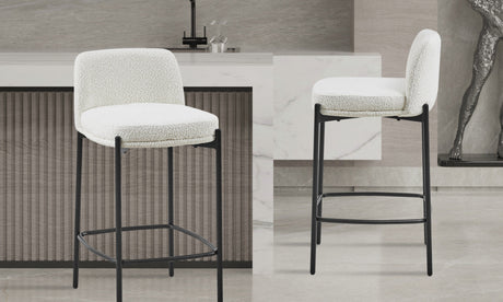 Chaise de comptoir Ella – blanc