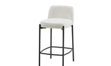 Chaise de comptoir Ella – blanc