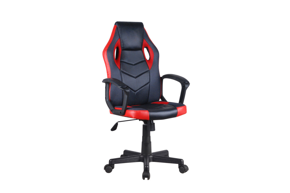 Chaise de jeu Tiger – en noir/rouge/gris