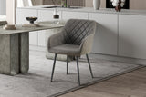 Chaise Peron – micro fibre gris
