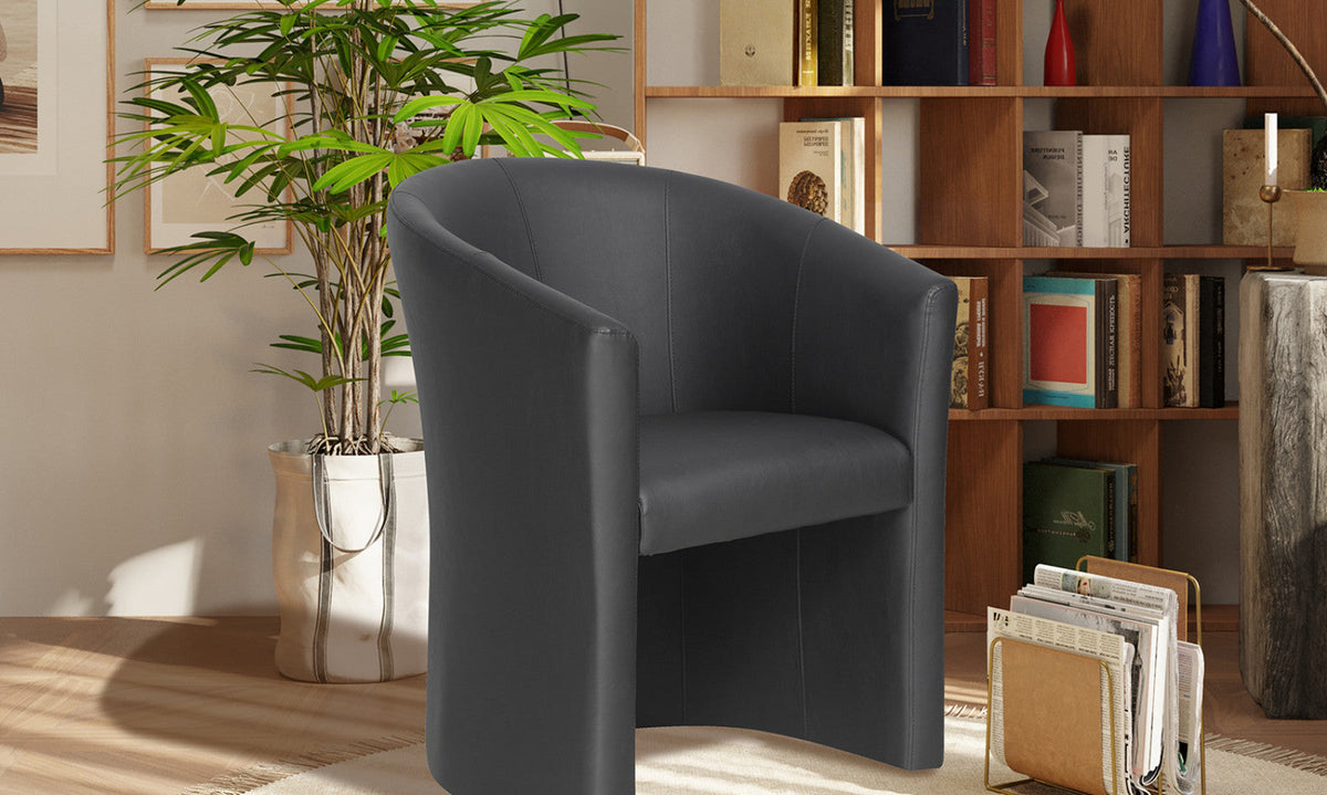 Fauteuil Charlie – Noir – vue 2