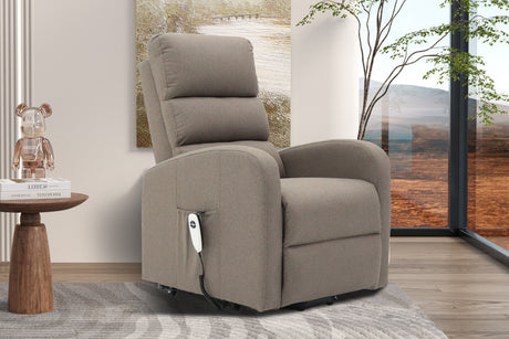 Fauteuil releveur electrique Bruges – tissu taupe