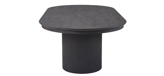 Table extensible 'Lagos' 180-220 cm Ovale Décor Brun foncé - 51830
