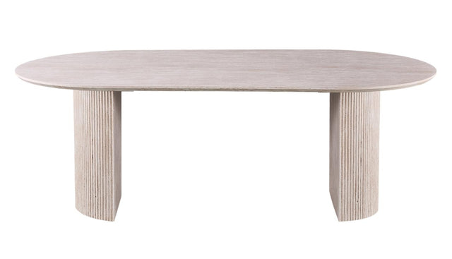 Table 'Lagos' 220 cm Ovale Décor Travertin Beige - 51823_3