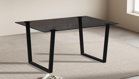 Table 'Boaz' 150 cm Rectangulaire Verre - 50215